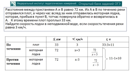 Решение 3055. Теплоход проходит от пристани А до …